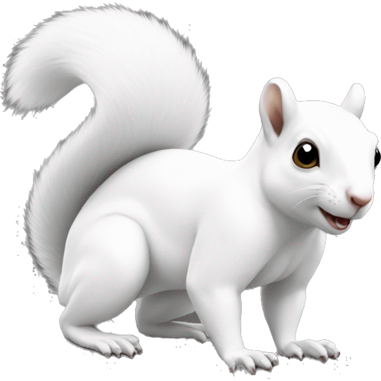 white squirrel funny emoji