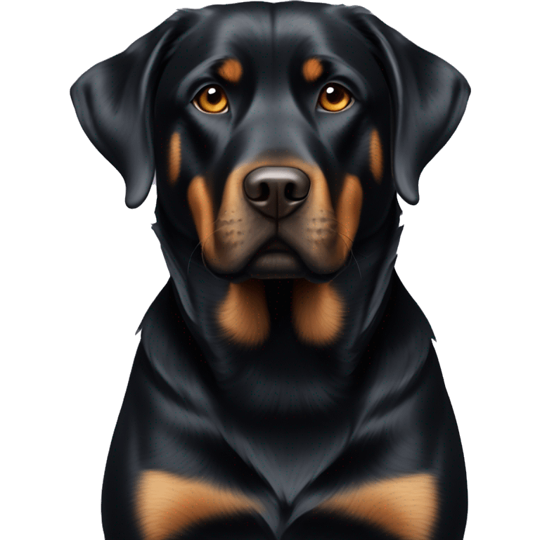 Black Labrador cross with Rottweiler  emoji