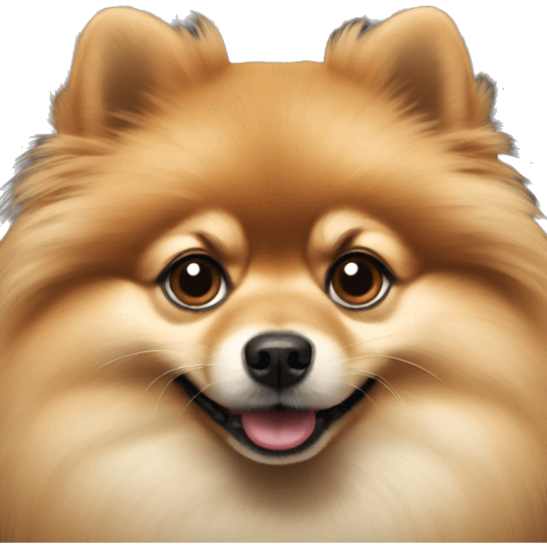 Sable Pomeranian face emoji