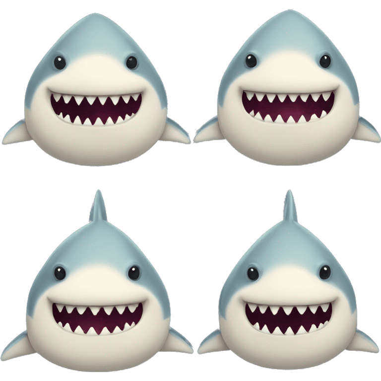 obese shark emoji