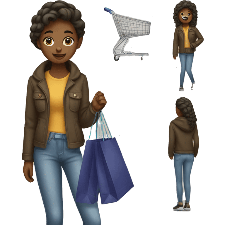 Girl shopping emoji