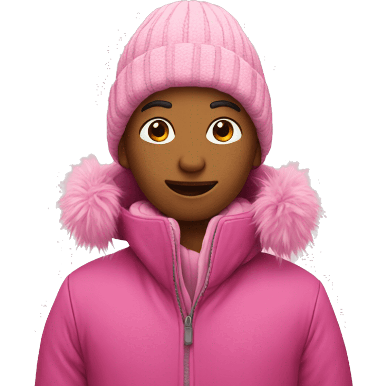 Winter pink  emoji