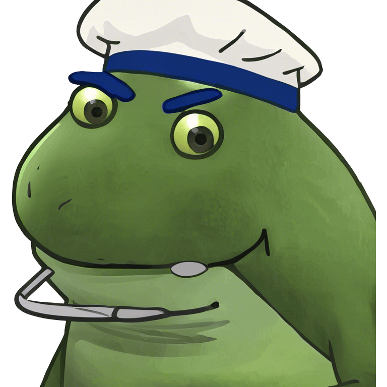 bufo with a cooking hat emoji