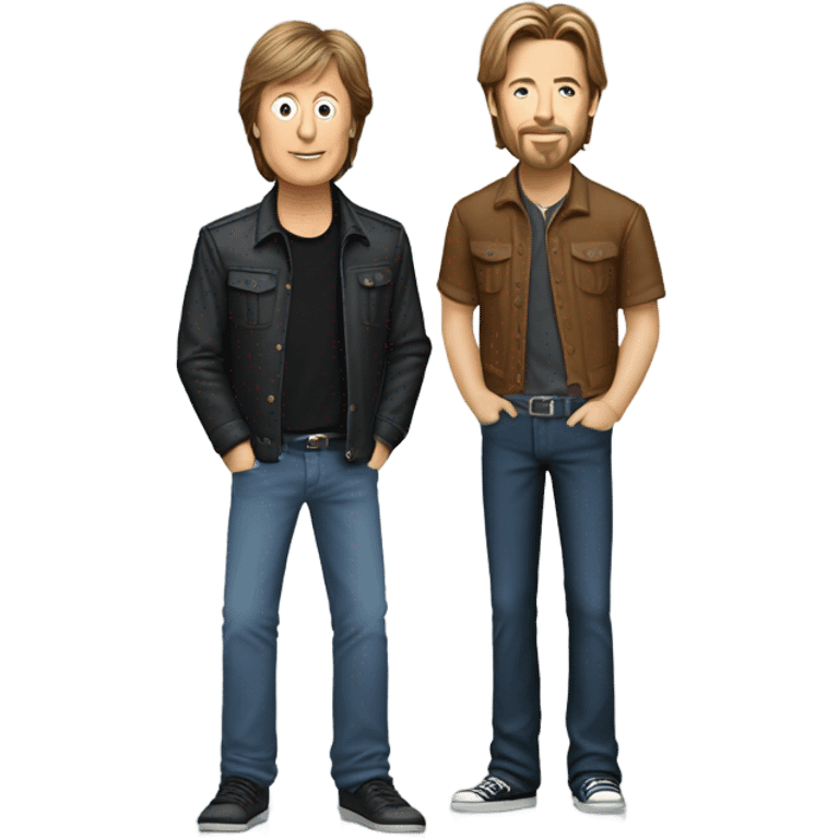 Paul McCartney and Brad Pitt  emoji