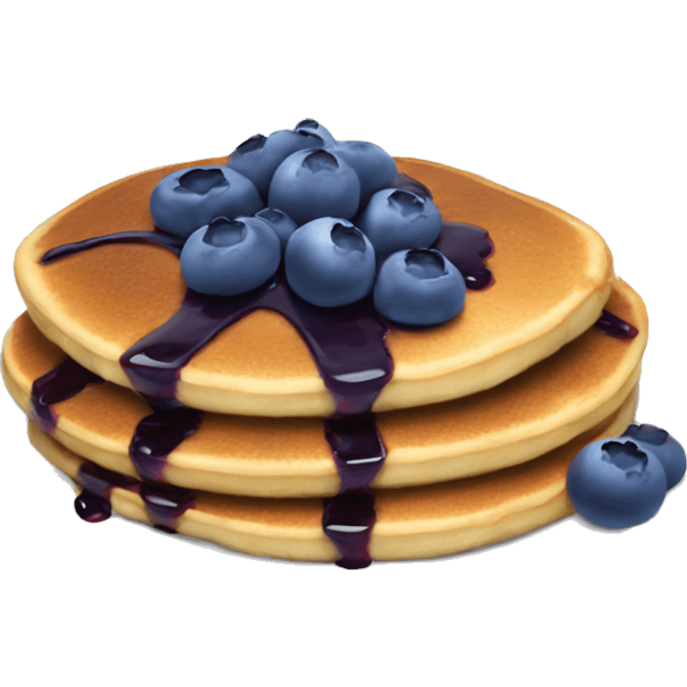 Blueberry pancakes emoji