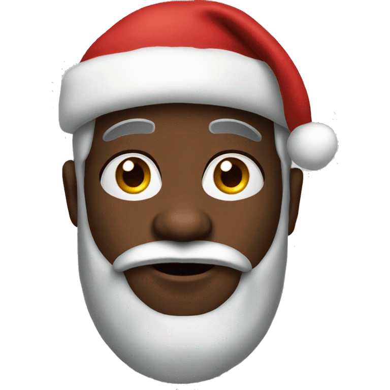 Black santa clause emoji