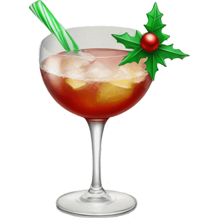 Christmas cocktail emoji