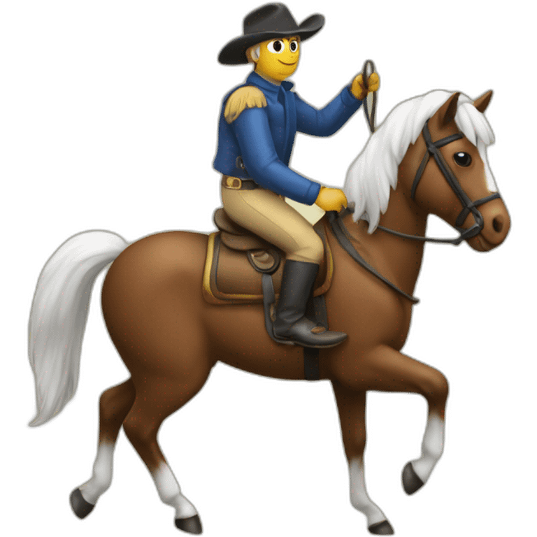 Fourmi sur cheval emoji