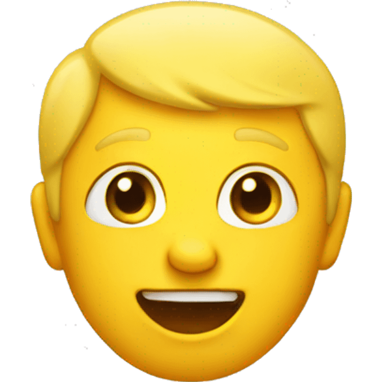 Celebrating Little Yellow Face emoji