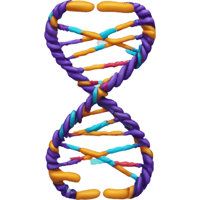 Segment of DNA cut by scissors emoji