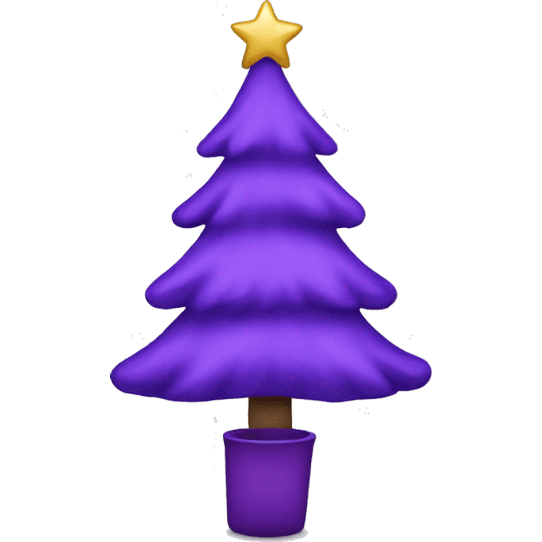 Purple Christmas emoji