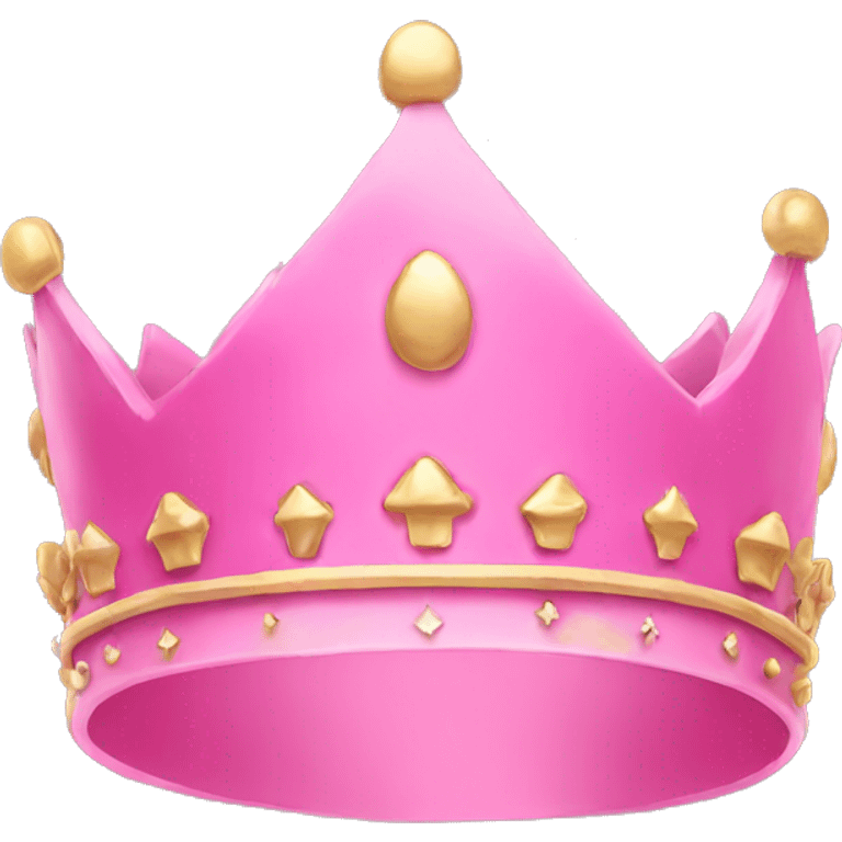 Pink crown emoji