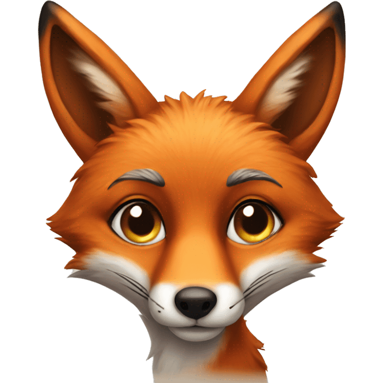 fox with eyelashes emoji