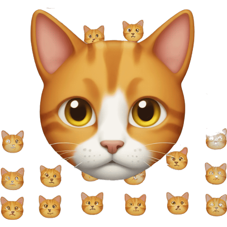 Completely ginger cat emoji