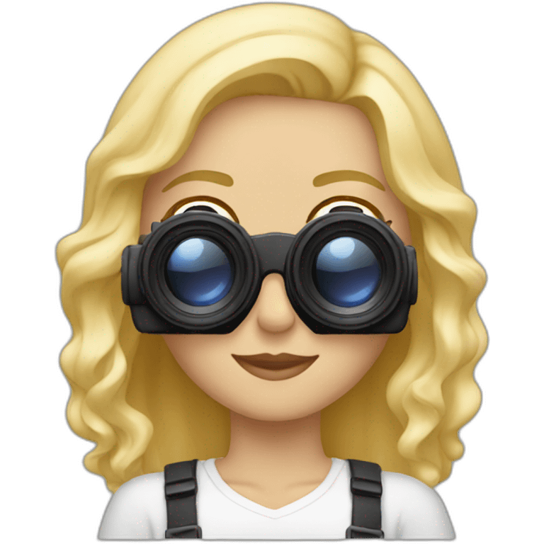 blonde white female photographer emoji