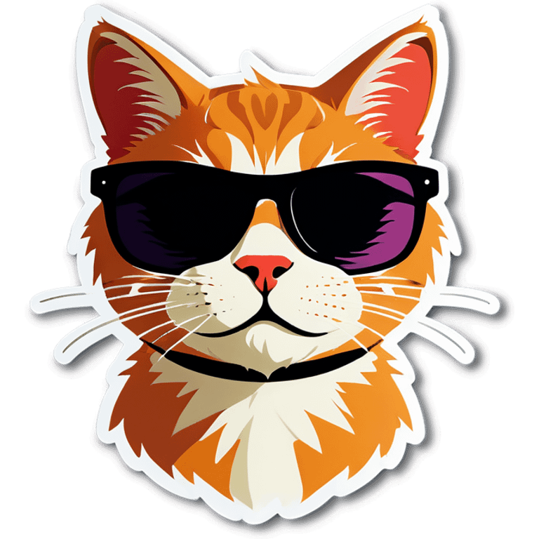 Cat with sunglasses emoji