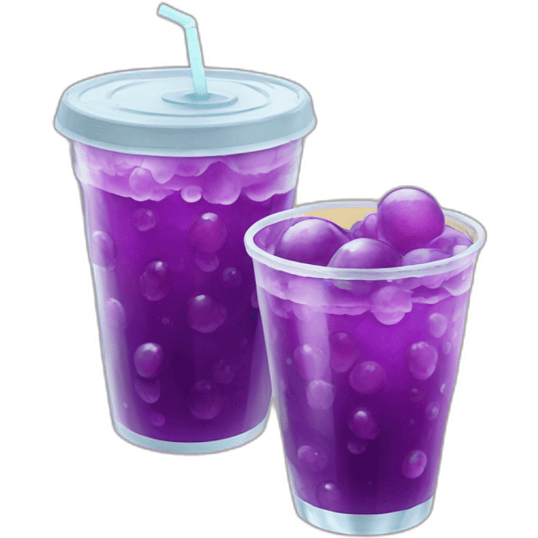 Double cup of grape soda emoji