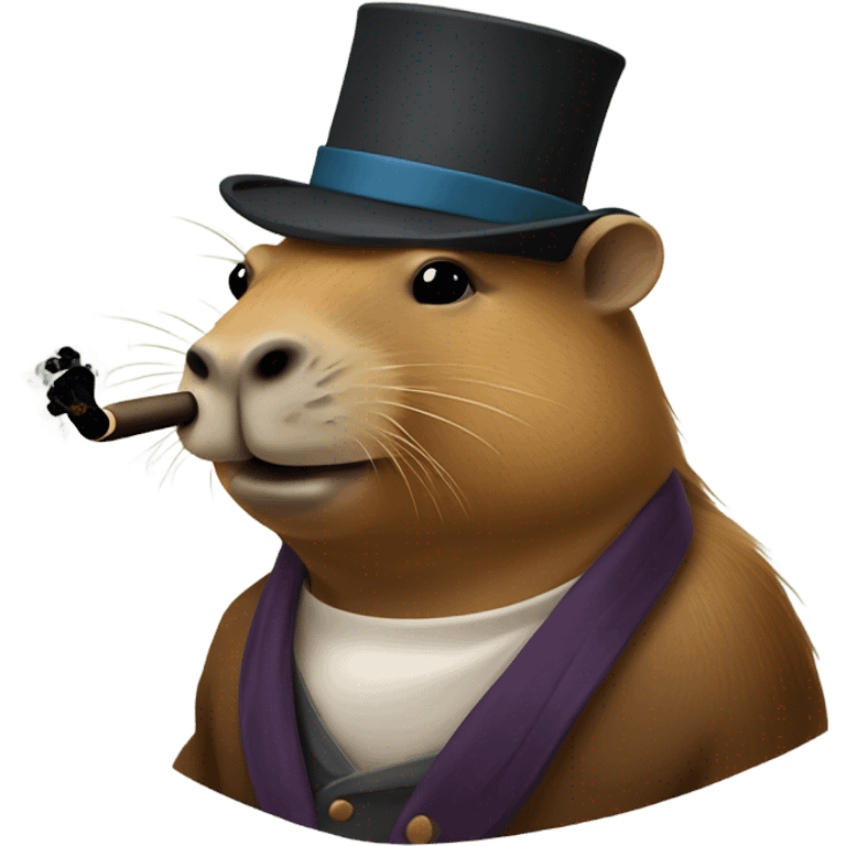 Smoking capybara  emoji