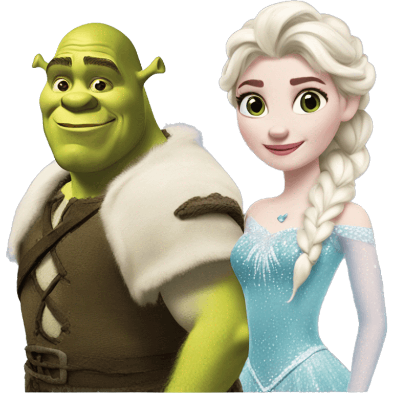 Shrek + Elsa emoji