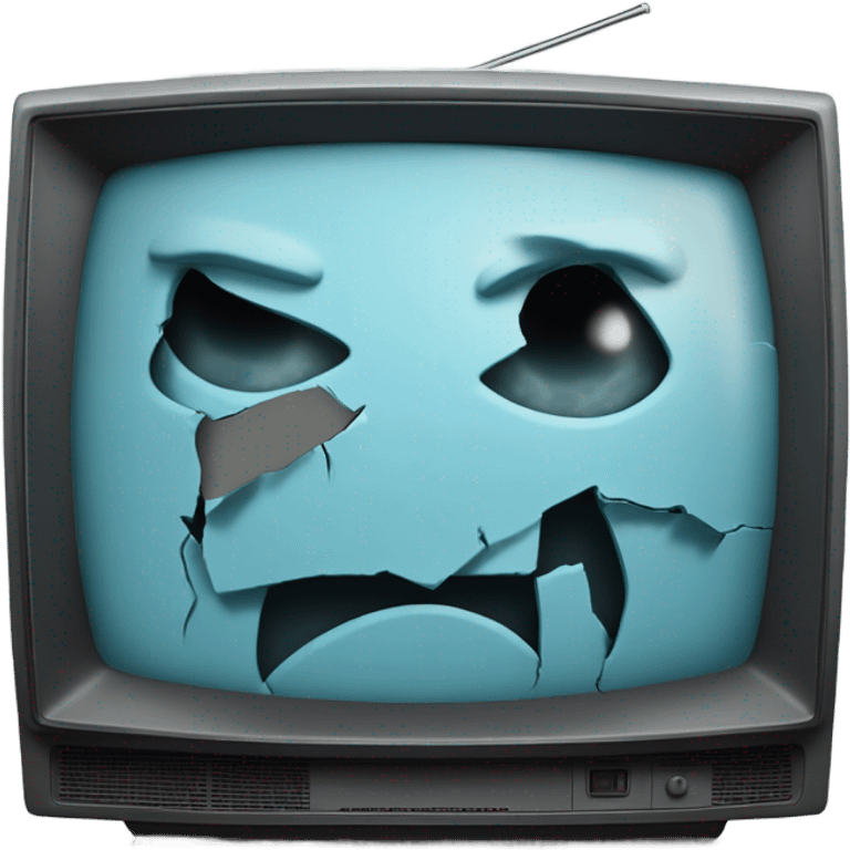 broken tv emoji