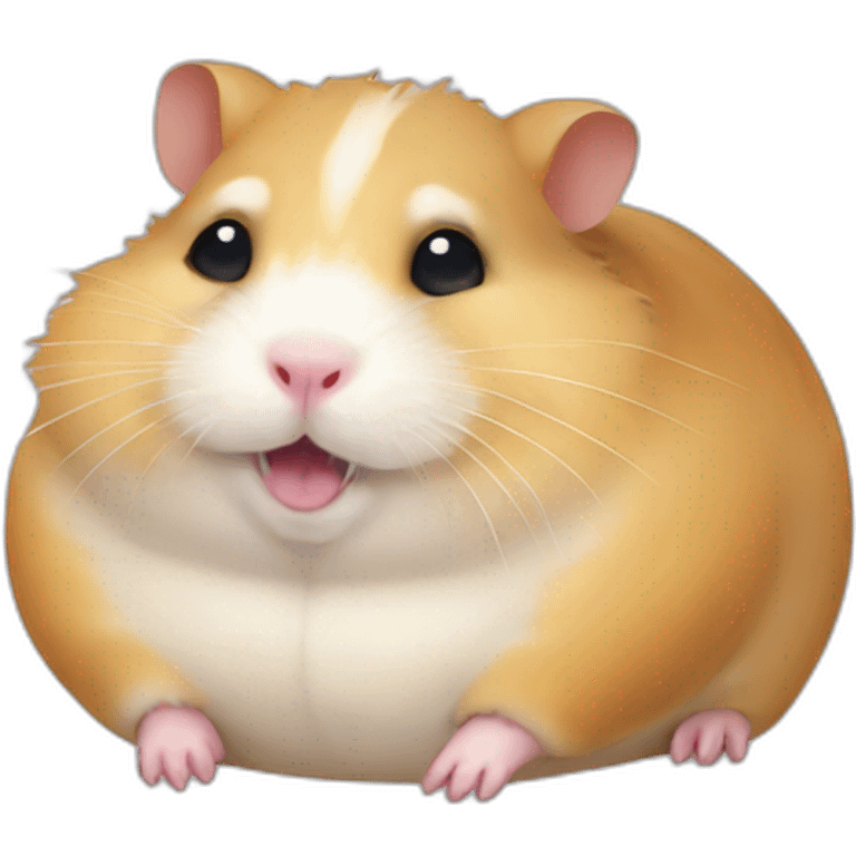 Morbidly obese hamster emoji