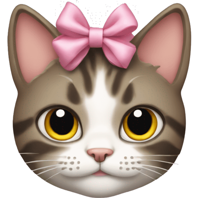 Cat with a bow  emoji