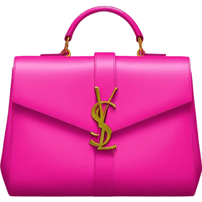 Hot pink ysl bag emoji