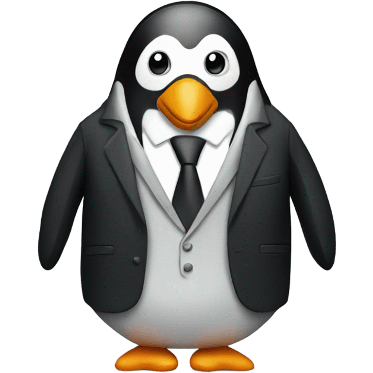 Penguin in a blazer emoji