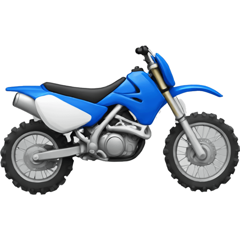 Blue dirt bike   emoji