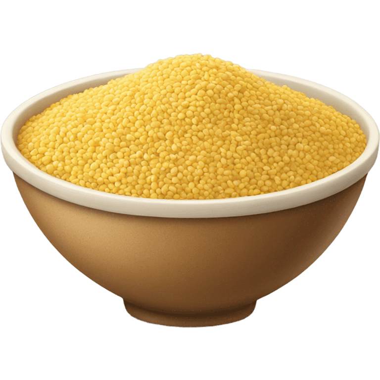 millet in a bowl emoji