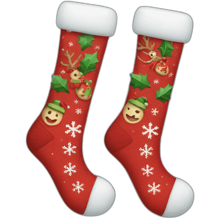 christmas socks emoji