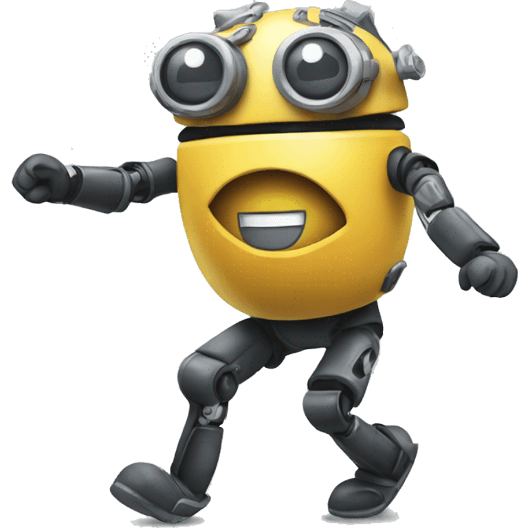 a dancing chatbot emoji