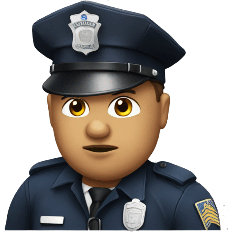 very bloated police officer emoji