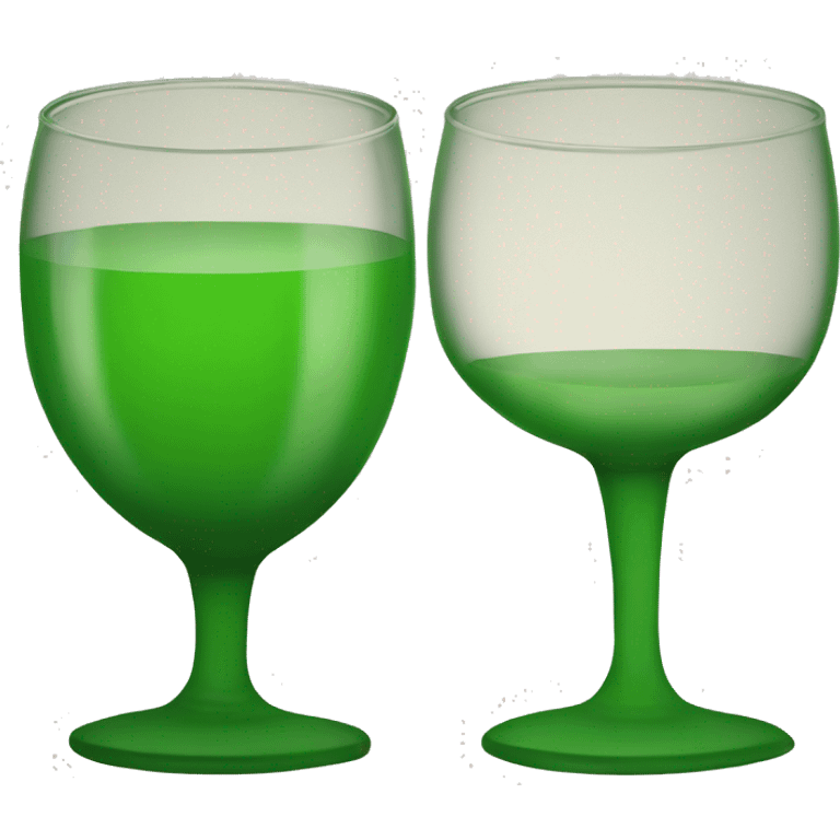 Two green goblets emoji