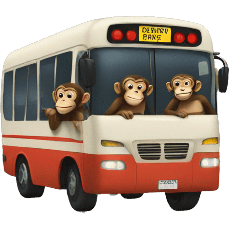 Monkey wait bus emoji