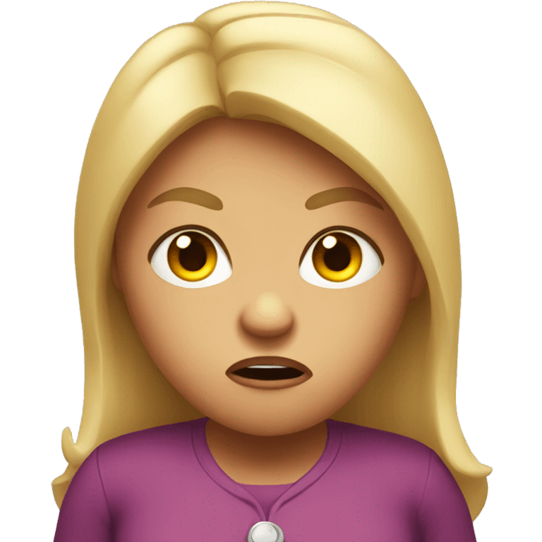 angry big girl emoji