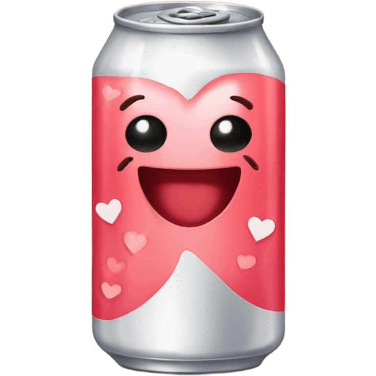 Diet soda with hearts  emoji