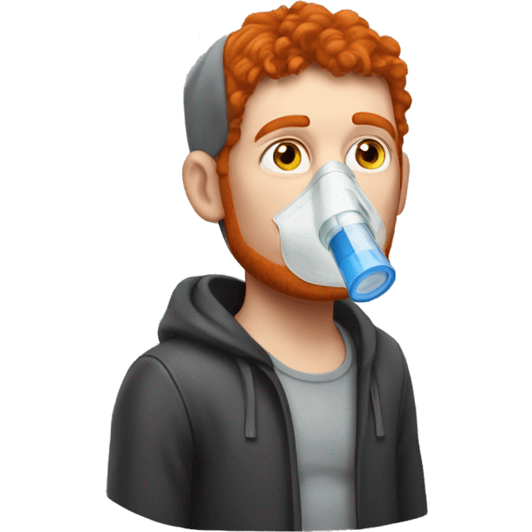 International red haired art thief with an inhaler emoji