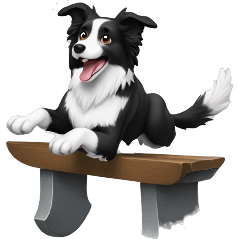 border collie jumping anvil emoji