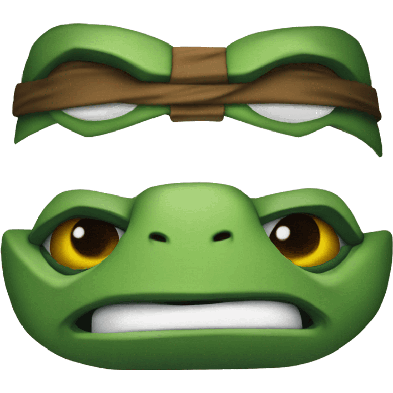 head shot of a teenage mutant ninja turtle include torso emoji