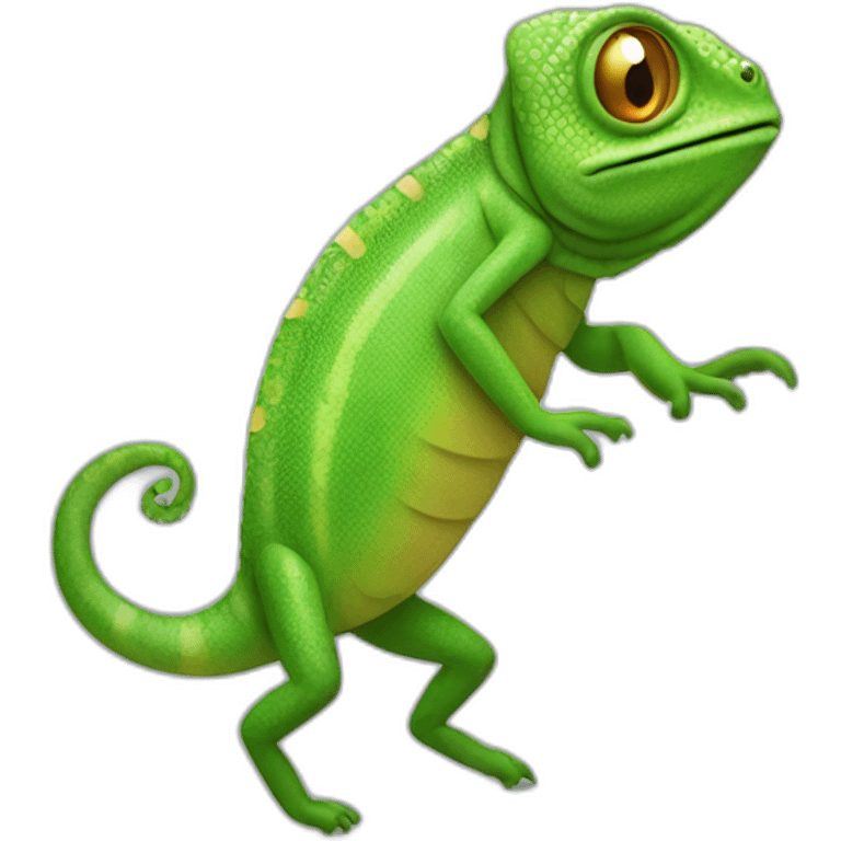 Dancing cameleon emoji