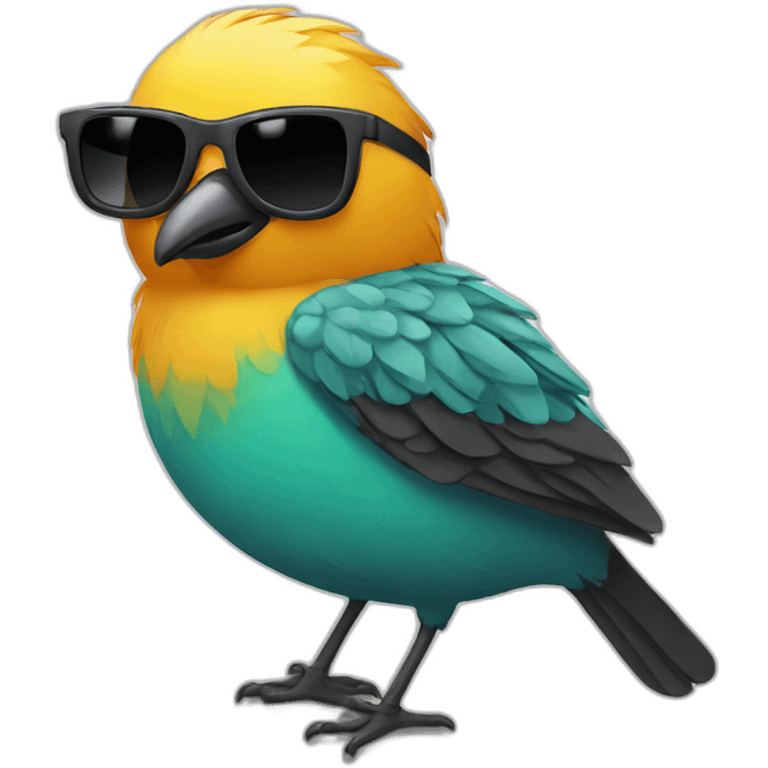 bird with sunglasses emoji