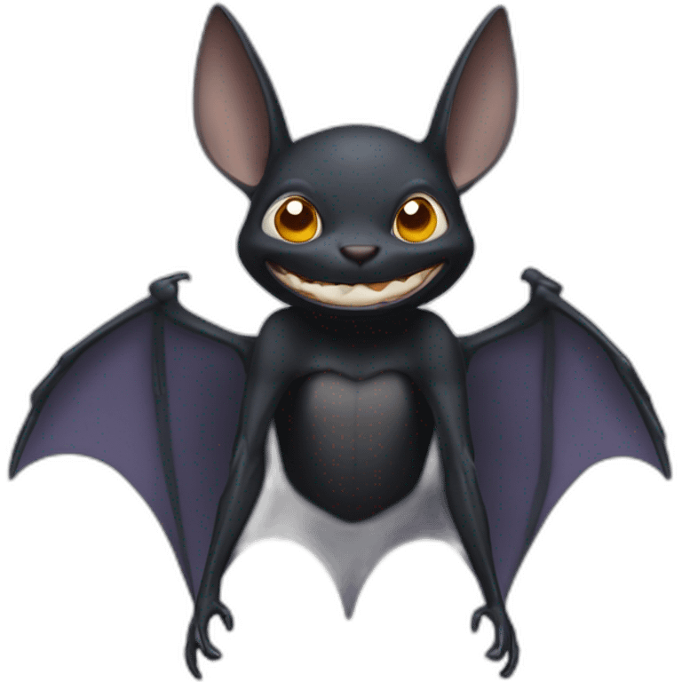 Chauve souris en araignée emoji