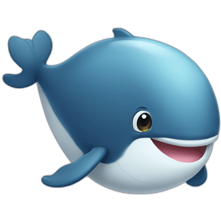 Cute little Whale  emoji