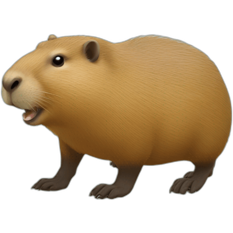 Capybara détective emoji