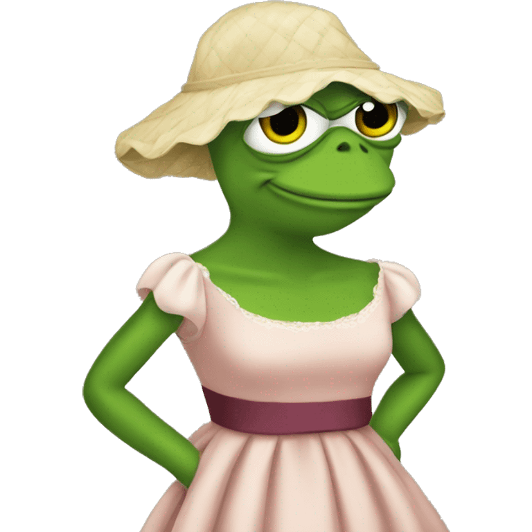 pepe in a dress emoji