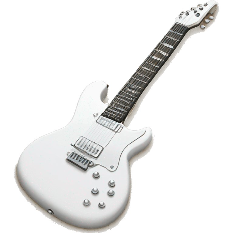 white electric guitar  emoji