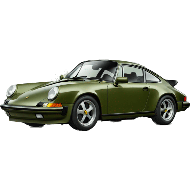 Olive green 911 Porsche  emoji