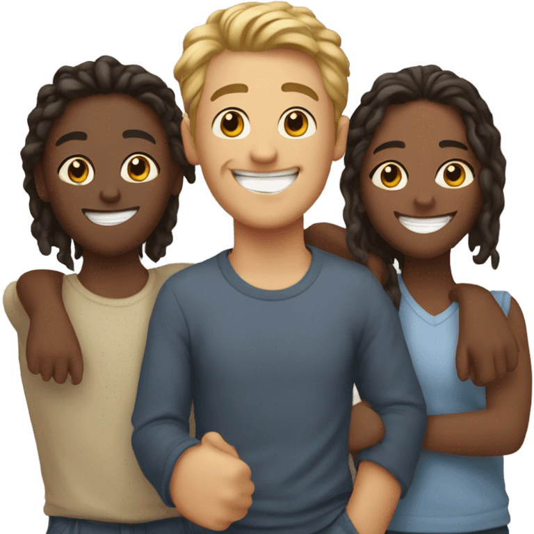 happy group of friends emoji