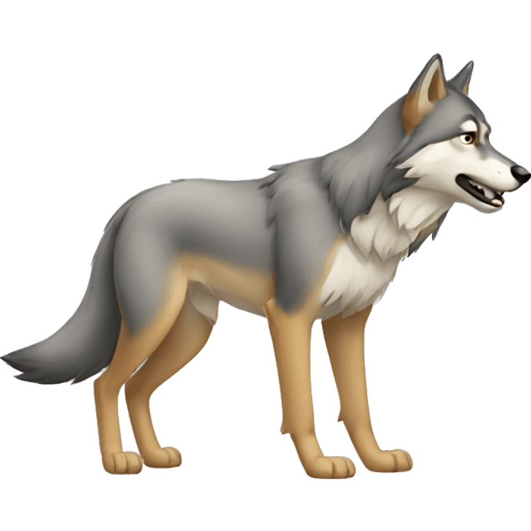 Gentil loup emoji